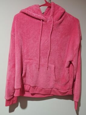 No Boundaries Plush Hot Pink Hoodie - Women Tops